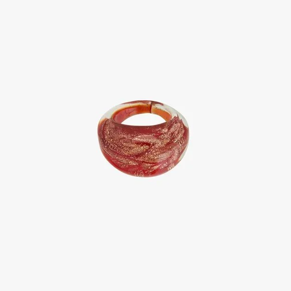 Zara Glass Ring Red Gold - Picture 5 of 5